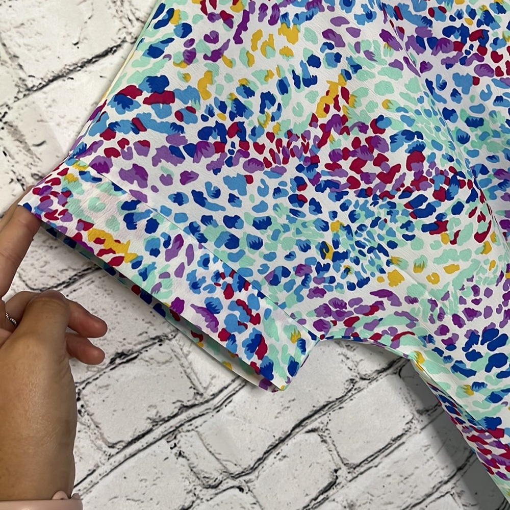 Jodifl Colorful Dot V-Neck Blouse - Picture 3 of 5